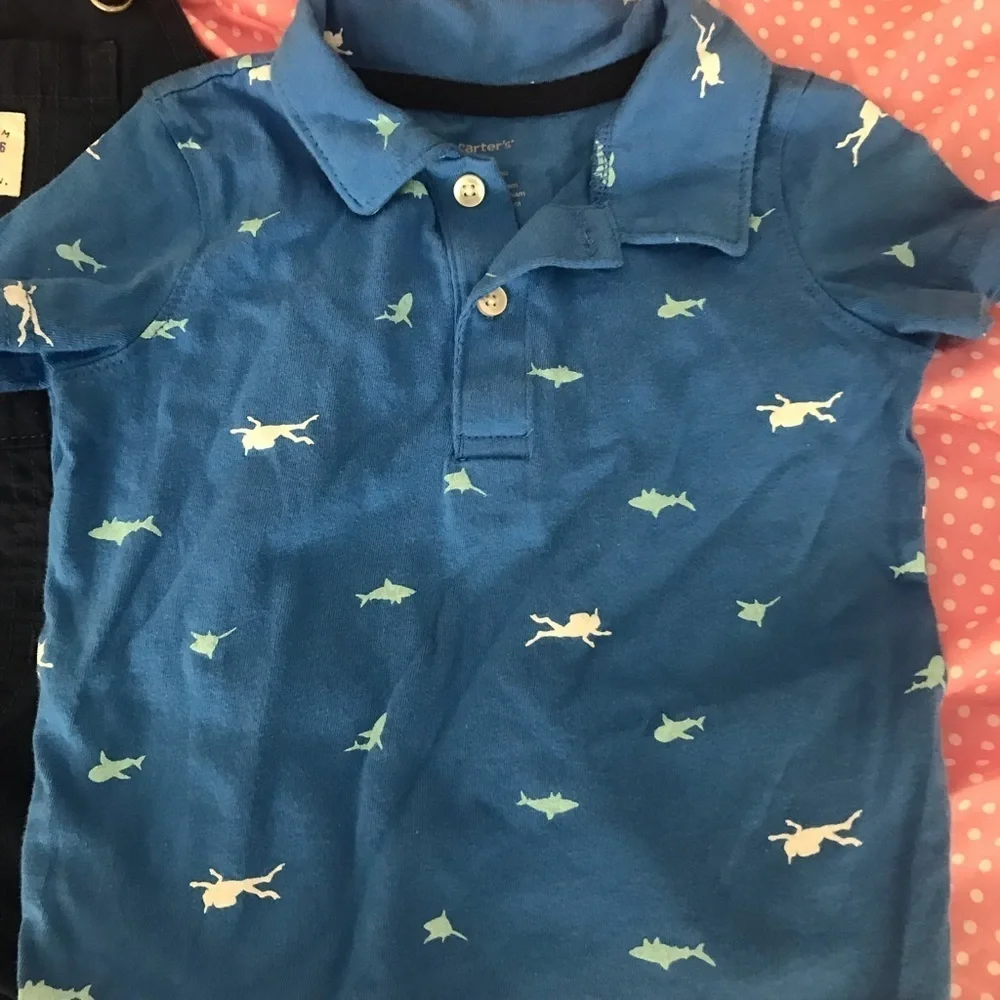 Carter’s Shirt and Overalls Outfit